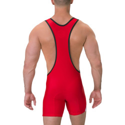 Barcode Berlin Body Singlet Luckenwalde Noir-Rouge